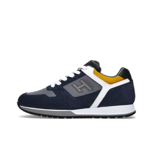 HOGAN H321 Устойчивый к истиранию Низкий Топ Повседневная обувь Мужская Синяя