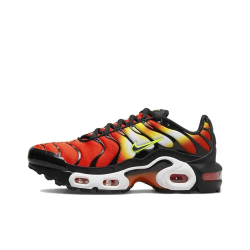 Nike Air Max Plus Low Top Беговые кроссовки GS Черный Оранжевый