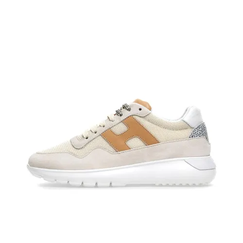 HOGAN Interactive Version Устойчивое к истиранию покрытие Низкий топ Спортивная повседневная обувь Женская Айвори Белый