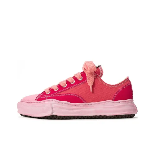 MIHARA YASUHIRO Peterson Overdie Растворение Обувь Низкий Топ Стильные Скейтбординги Унисекс Розовый