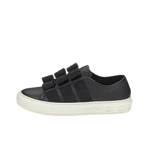 FERRAGAMO Vara Bow Low Top Стильные Скейтбординги Женские Черный