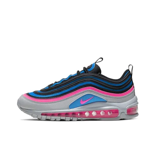 Nike Air Max 97 Low Топ Повседневные Беговые кроссовки GS Черный Синий Розовый