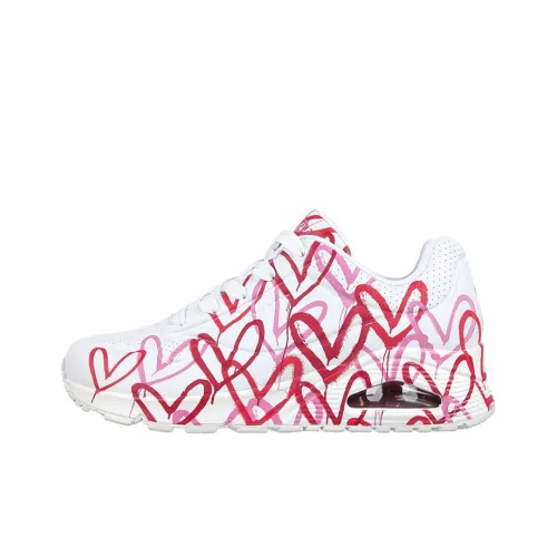 Skechers Uno MID Топ Повседневная обувь Женская Белая Многоцветная