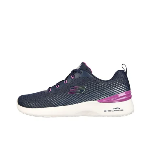 Skechers Skech Air Dynamight Low Топ Беговые кроссовки Женские Черный Фиолетовый
