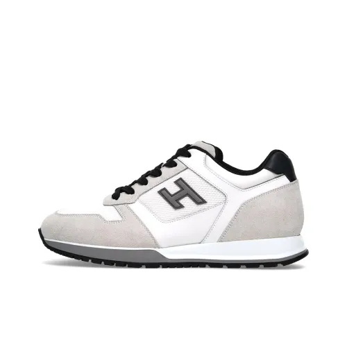 HOGAN H321 Устойчивый к истиранию Низкий Топ Повседневная обувь Мужская Белый Серый