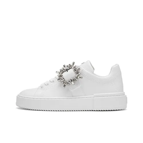 Stuart Weitzman SW Low Топ Стильные Скейтбординги Женские Белые