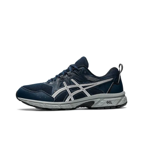Asics Gel Venture 8 Low Топ Беговые кроссовки Мужские Полночный синий