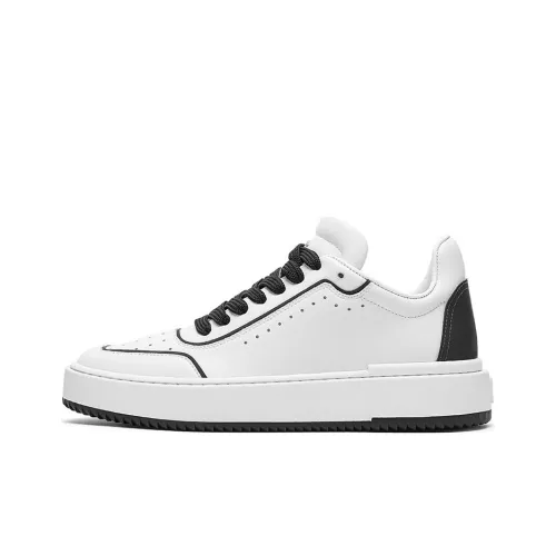 Stuart Weitzman SW Ryan Low Топ Стильные Скейтбординги Женские Черный Белый