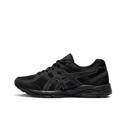 ASICS Гель Contend Размер CN Низкий Топ Беговые кроссовки Мужские Черные