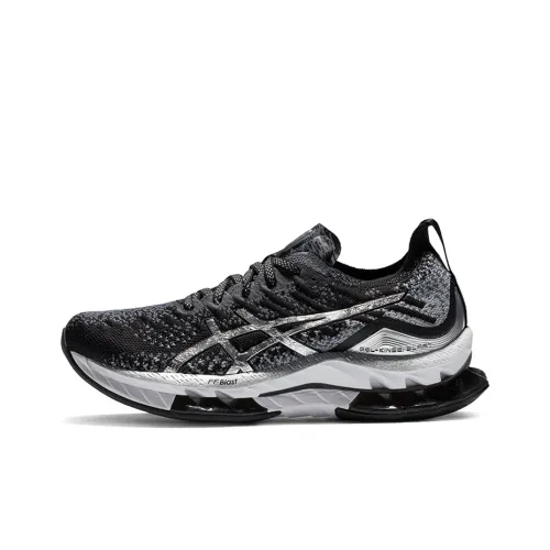 Asics Гель Kinsei Blast Low Топ Повседневные Беговые Кроссовки Женские Черные Серые
