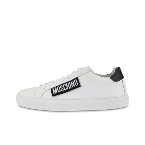 MOSCHINO Низкие кроссовки для скейтбординга Мужские Белые