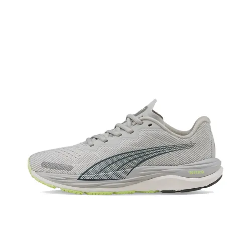PUMA Velocity Nitro 2 Low Топ Беговые кроссовки Женские Серый Зеленый