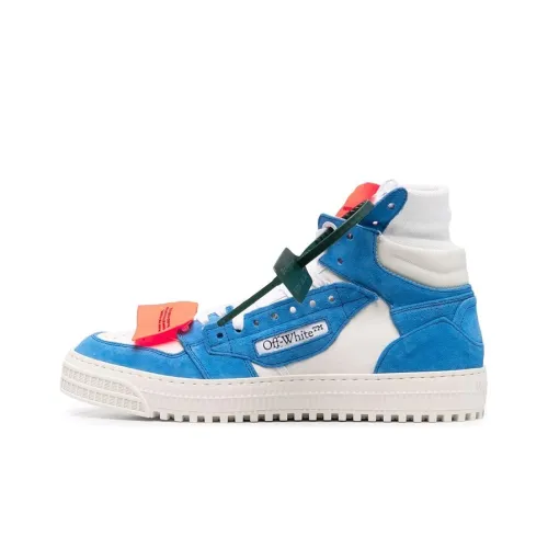 OFF Белый OFF COURT Высокие Кроссовки для скейтбординга Мужские Синие