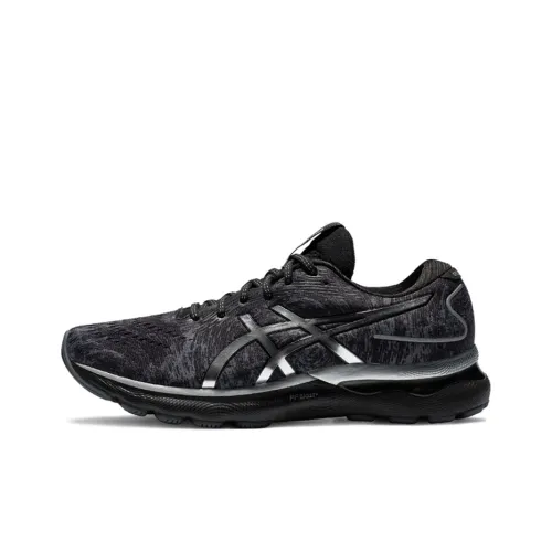 Asics Gel Nimbus 24 Low Топ Тренировочные Беговые Кроссовки Мужские Черные Серые