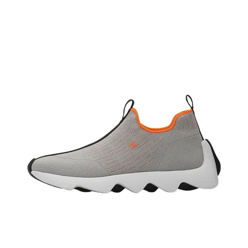 HERMES Eclair Низкий Топ Повседневная Обувь Мужская Черная Серый