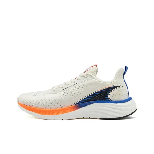 361° Поппинг Фоам Устойчивый к Износу Дышащий Легкий Низкий Топ Беговые Кроссовки Мужские Белый Синий и Оранжевый
