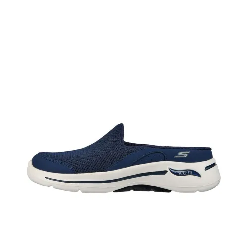 Skechers Go Walk Arch Fit Низкий Топ Повседневная Обувь Женская Морской Синий