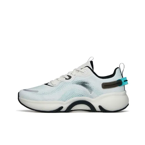 ANTA Амортизирующие подошва Устойчивая к истиранию Дышащий Низкий топ Беговые кроссовки Мужские Белый Зеленый Черный