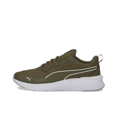 PUMA Supertec Zero Low Топ Повседневная обувь Мужская Армейский зеленый и Белый