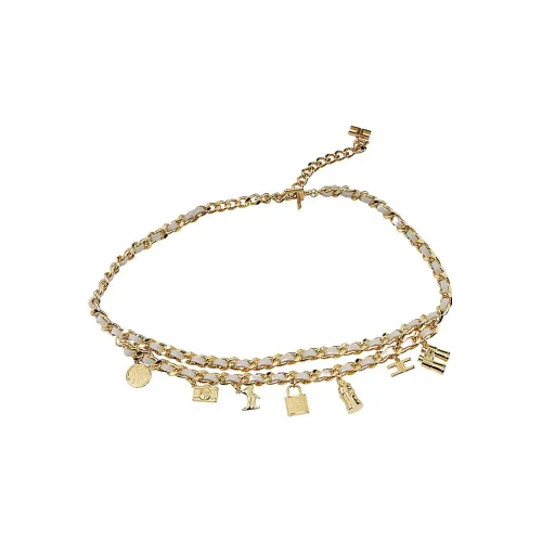 Elisabetta Franchi Металлические цепи для талии, золотые, женские