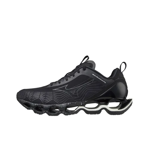 White Mountaineering x Mizuno Wave Prophecy X Low Топ Беговые кроссовки Унисекс Черный
