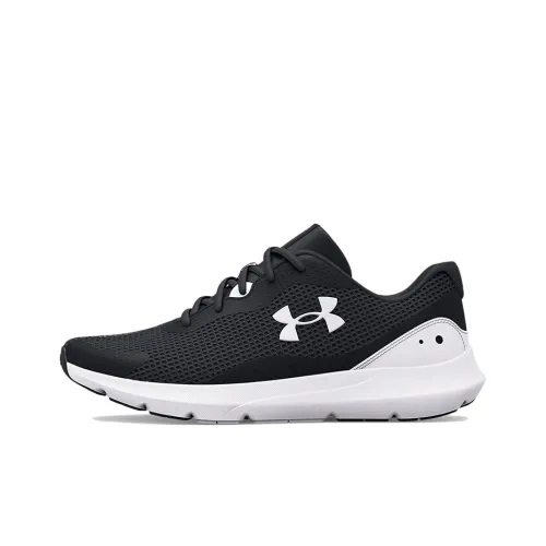 Under Armour Surge 3 Low Беговые кроссовки Мужские Черные