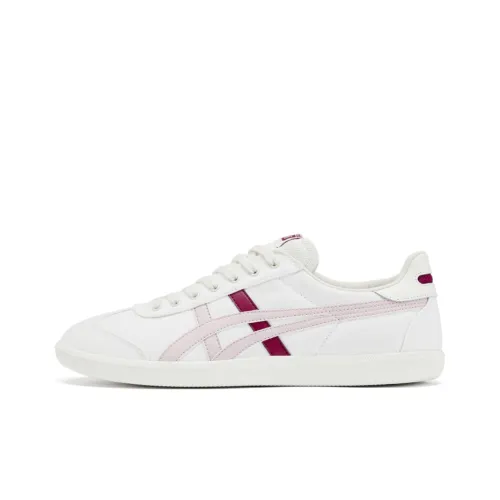 Onitsuka Tiger Tokuten Устойчивые к истиранию Быстросохнущие Ударопрочные скейтборд-кроссовки Унисекс Белый Красный