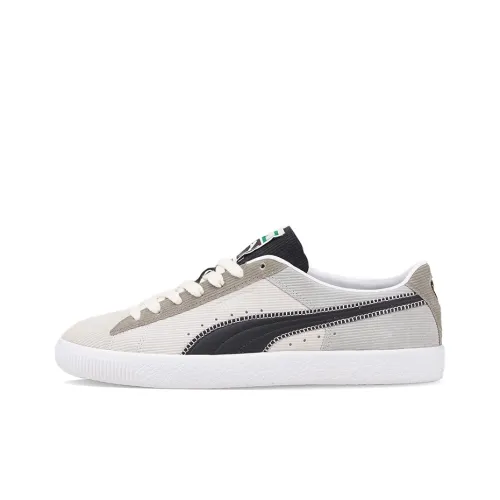 PUMA Clyde Vtg Low Кроссовки для скейтбординга Unisex Черный Белый Серый