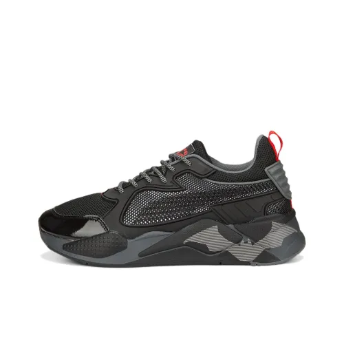 Бэтмен X PUMA RS X Low Топ Retro Running Обувь Мужская Черная Серый