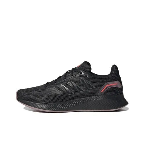 Adidas Runfalcon 2,0 Slip-resistant Abrasion-resistant Low Top Marathon Running Shoes Women's Black Adidas Runfalcon 2,0 Противоскользящие Устойчивые к истиранию Низкий Топ Марафон Беговые Кроссовки Женские Черные