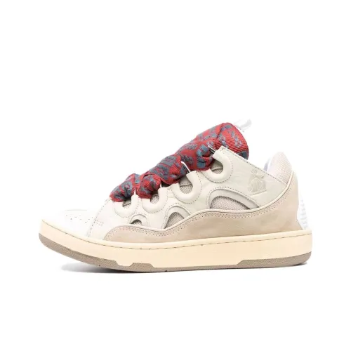 Lanvin Curb Low Топ Стильные Скейтбординги Женские Светло-янтарный