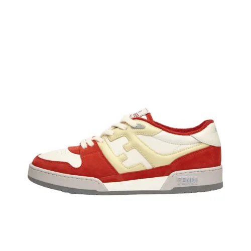FENDI Match Low Топ Стильные Скейтбординги Мужской Красный