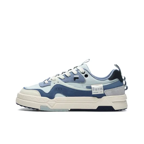 FILA FUSION Банк Низкий Топ Скейтборд Кроссовки Мужские Серый Синий