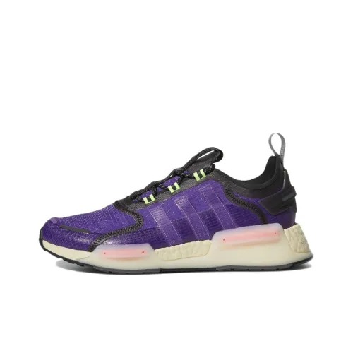 Adidas Originals NMD_V3 Slip Resistant Abrasion Resistant Низкий Топ Повседневная Обувь Унисекс Фиолетовый