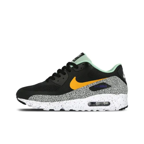 Nike Air Max 90 Low Топ Air Cushion Беговые кроссовки Мужские Черные Зеленые