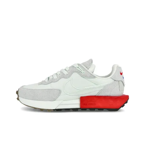 Nike Fontanka Waffle Slip Resistant Abrasion Resistant Дышащий Низкий Топ Повседневные Беговые кроссовки Женские Серый Зеленый