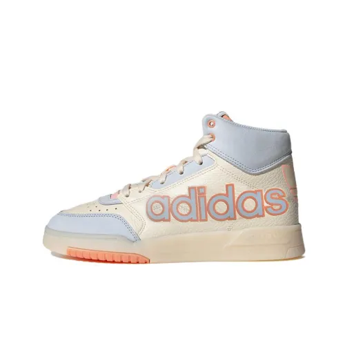 Adidas Originals Drop Step XL Устойчивые к истиранию высокие кроссовки для скейтбординга Женские Белые Синие