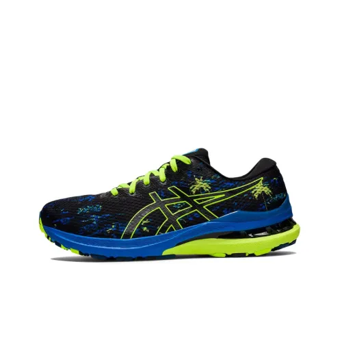 Asics Gel Kayano 28 Low Топ Беговые кроссовки Мужские Черные Синие