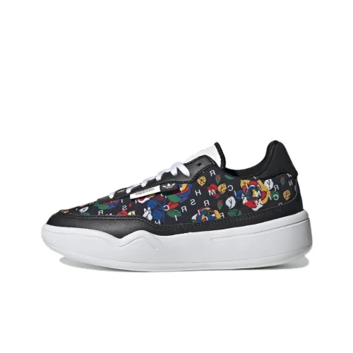 Adidas Originals Her Court RICH MNISI Противоскользящий Устойчивый к истиранию Низкий Топ Повседневная обувь Женская Черная