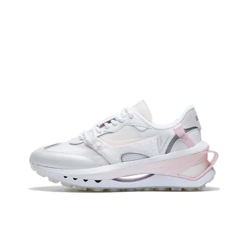 LINING Fangyuan Premium Cherry Blossom Limited Edition Низкий Топ Спортивная Повседневная Обувь Женская Белая Розовая