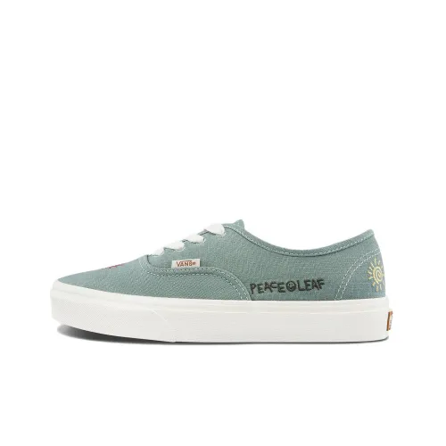 VANS Authentic Low Top Скейтборд Кроссовки Унисекс Зеленый