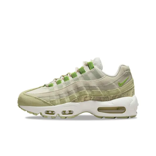 Nike Air Max 95 Low Беговые кроссовки Мужские Серый Зеленый