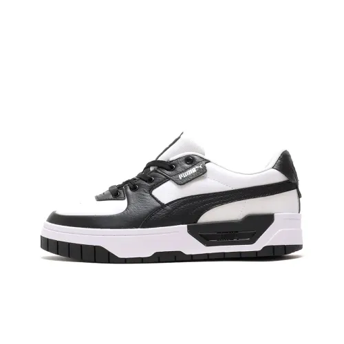 PUMA Cali Dream Lth Low Топ Кроссовки для скейтбординга Женские Черный Белый