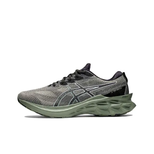 Asics Novablast 2 Low Топ Повседневные Беговые Кроссовки Мужские Оливково-Зеленые