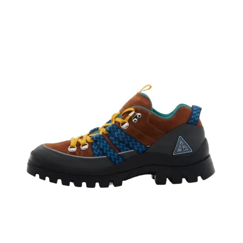 Lanvin Vibram Низкий Топ Повседневная Обувь Мужская Коричневый