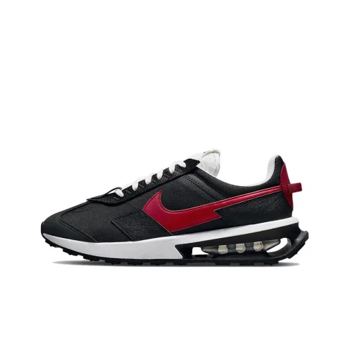 Nike Air Max Pre Day Low Топ Повседневный Мужской Черный Красный Переработанный Материал
