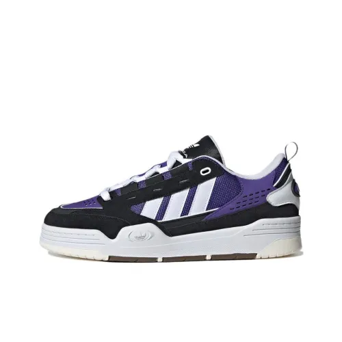 Adidas Originals Adi2000 Slip Резистентный к истиранию Низкий топ Скейтборд Кроссовки Унисекс Черный Фиолетовый