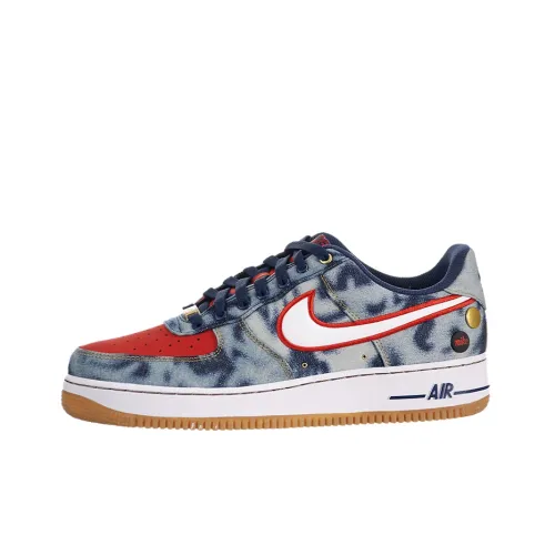 Nike Air Force 1 '07 Low Топ Скейтборд Кроссовки Мужские Серый Синий