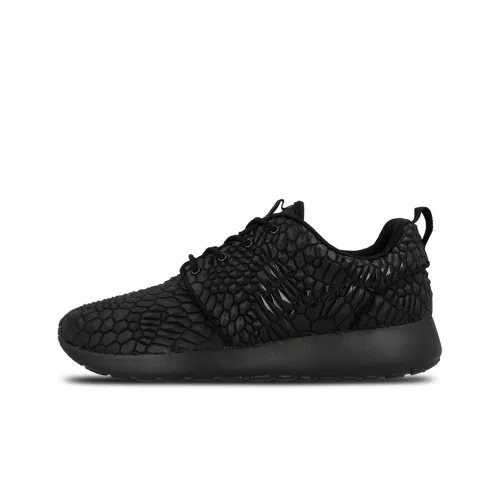 Nike Roshe One Амортизаторы Shock противоскользящие устойчивые к истиранию низкий топ кроссовки для бега на марафон женские черные