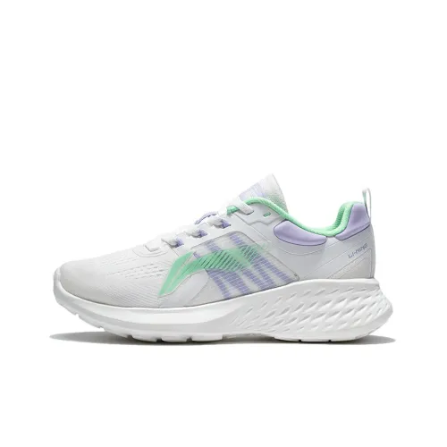 LINING eazGo Low Топ Беговые кроссовки Женские Белый Фиолетовый